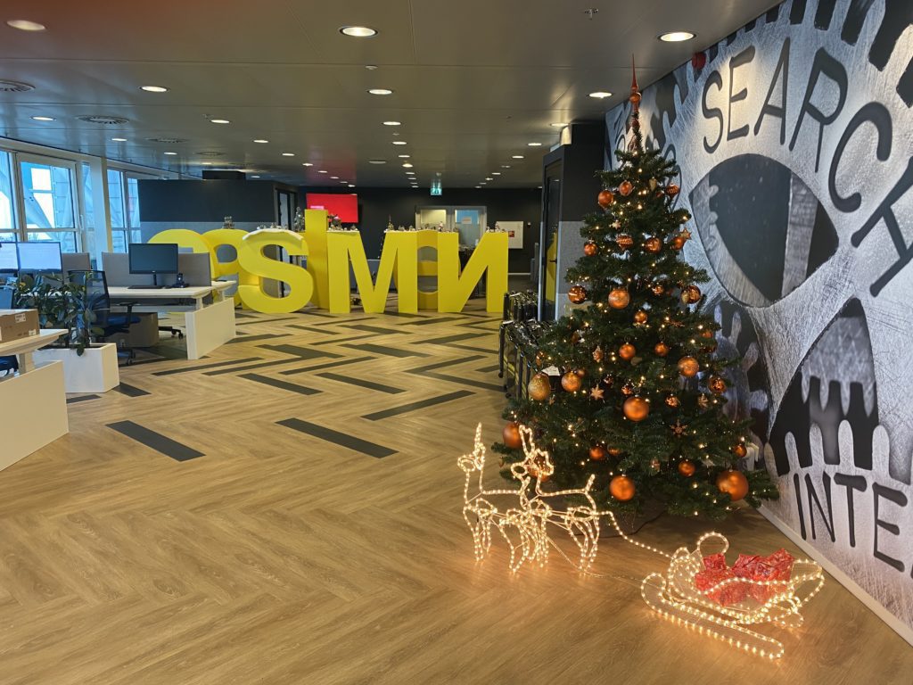 A Christmas tree in Eastmen office
